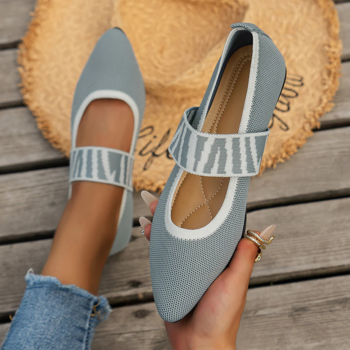 Gianna | Casual Color-block Flat Shoes - TrendHavenCo