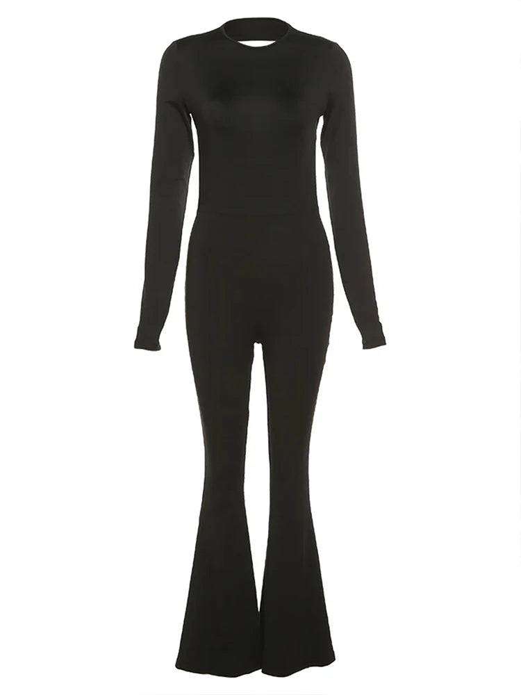 Maren | Sexy Backless Long Sleeve Bodycon Rompers
