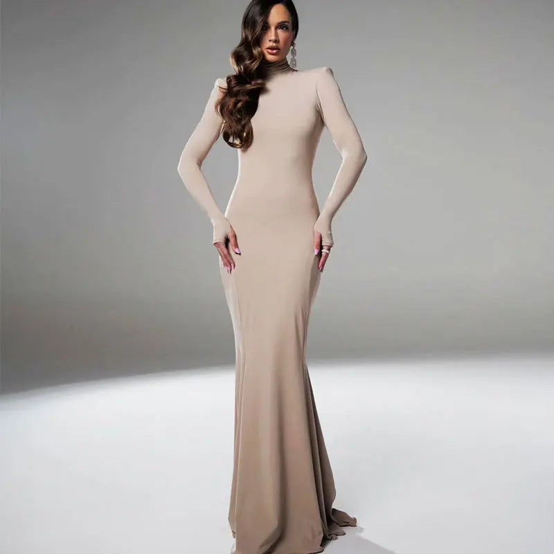 Mackenzie | Sexy Solid Backless Elegant Dress