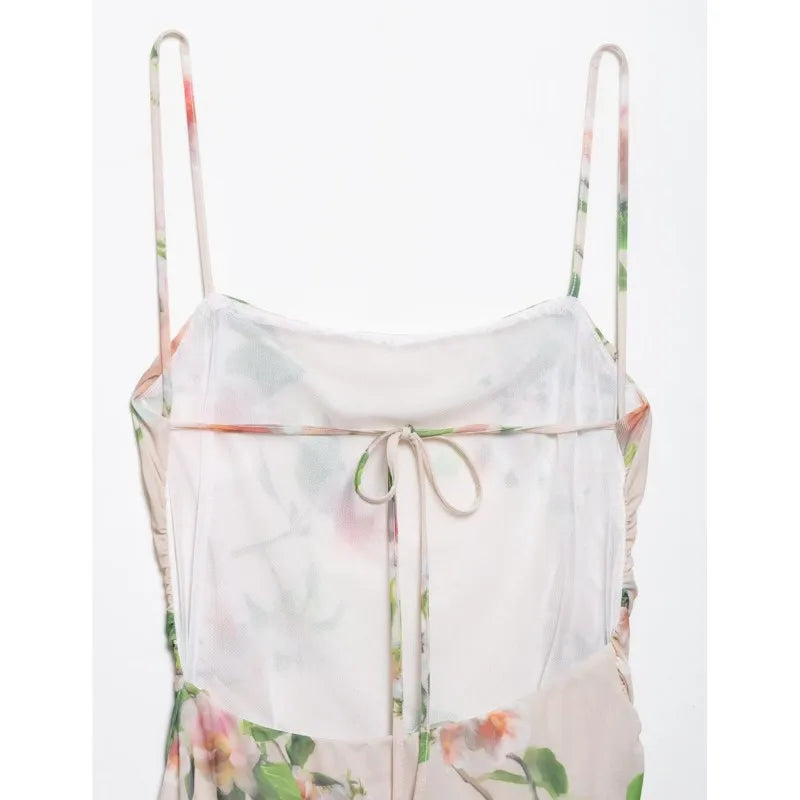 Aitana | Backless Asymmetric Dress With Thin Straps