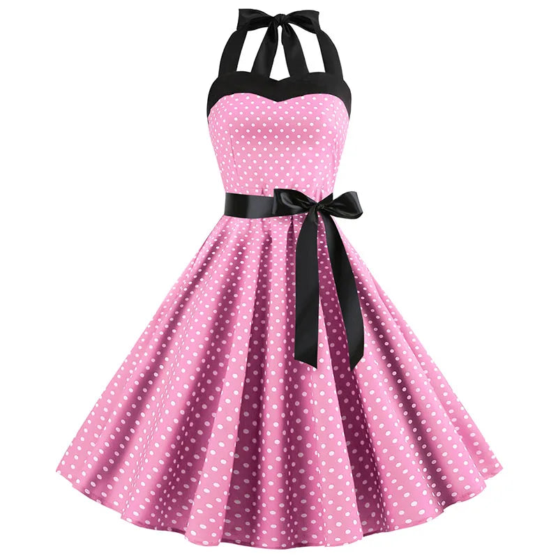 Malani | Summer Sexy Retro Halter Vintage Dress