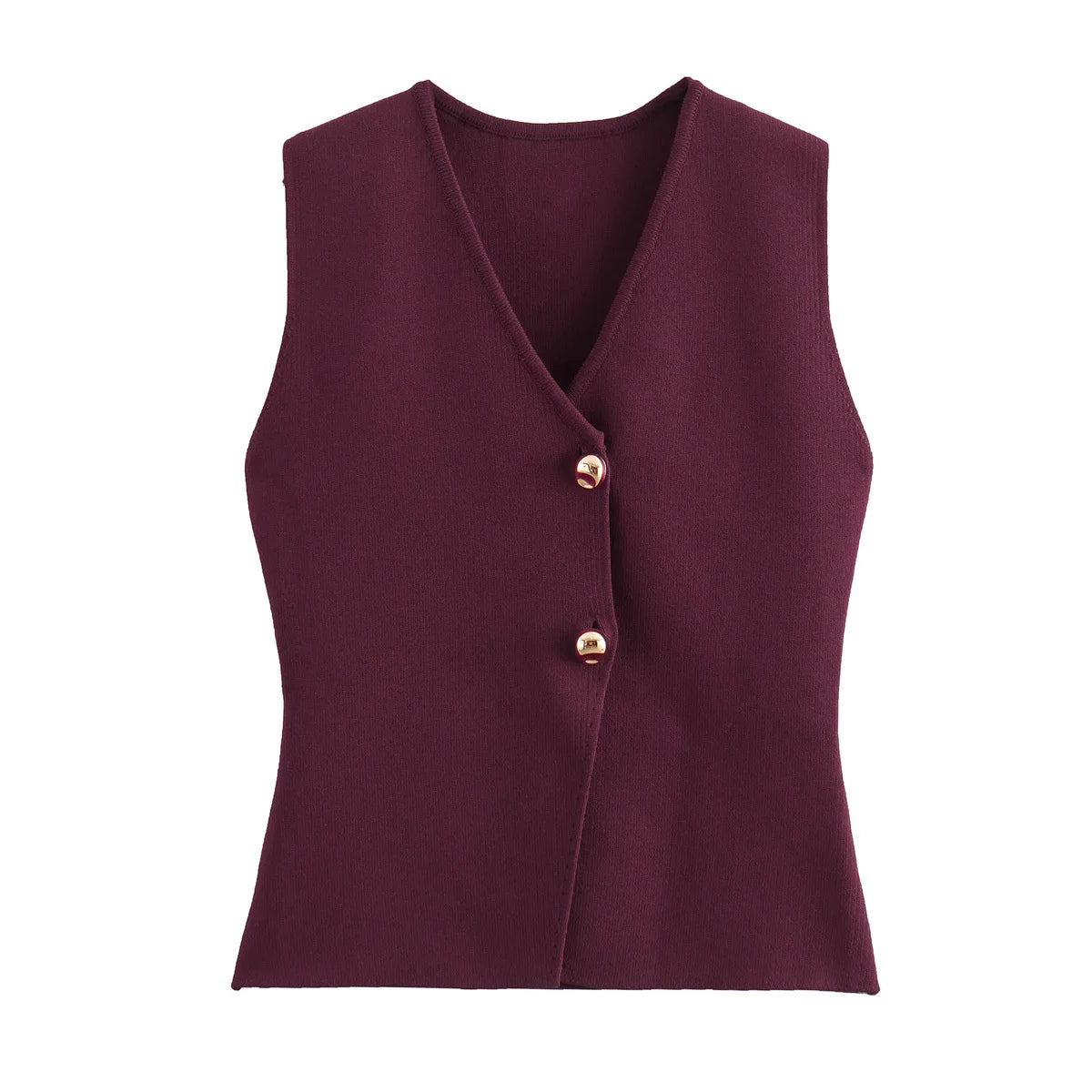 Alani | Knit Top Cropped Sleeveless Vests