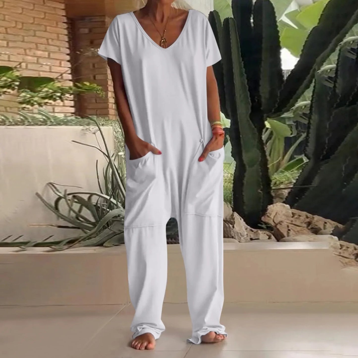 Stephanie | Short Sleeve Jumpsuits