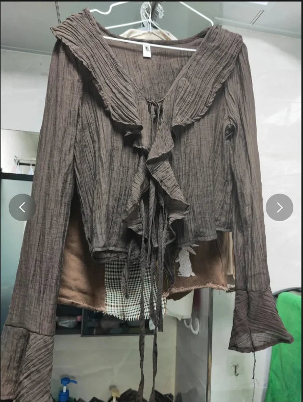 Anya | Ruffled Flared Shirts Blouse