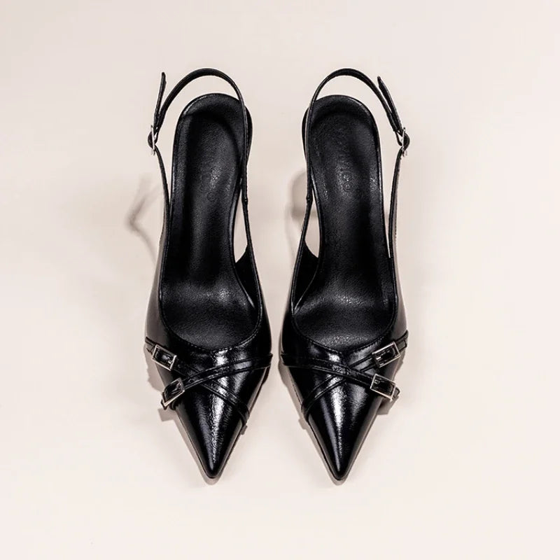 Luna | Pointed Toe High-heeled Shoes - TrendHavenCo