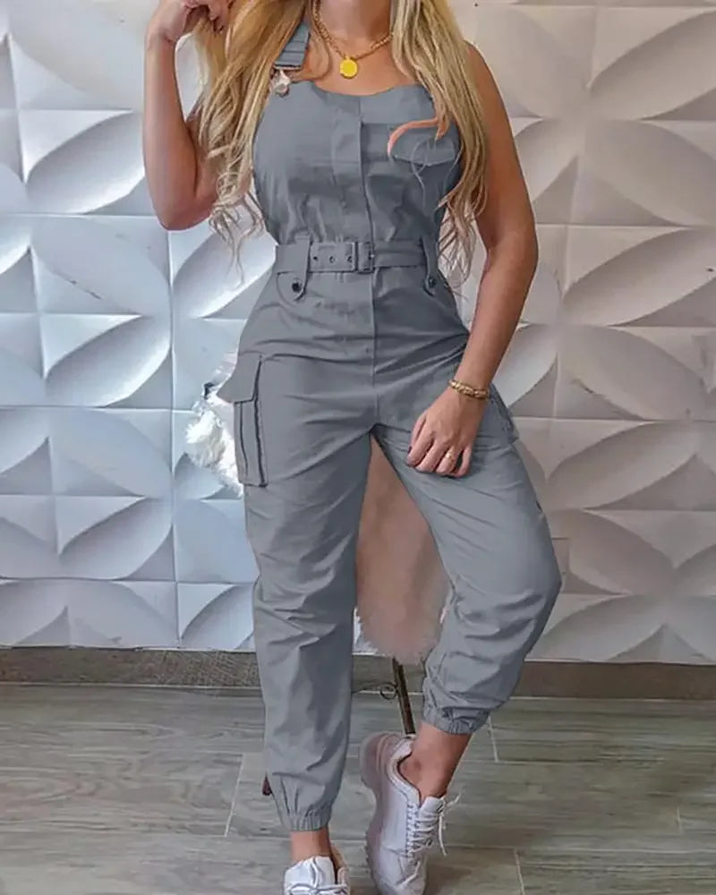Katie | Loose Dungarees Long Rompers