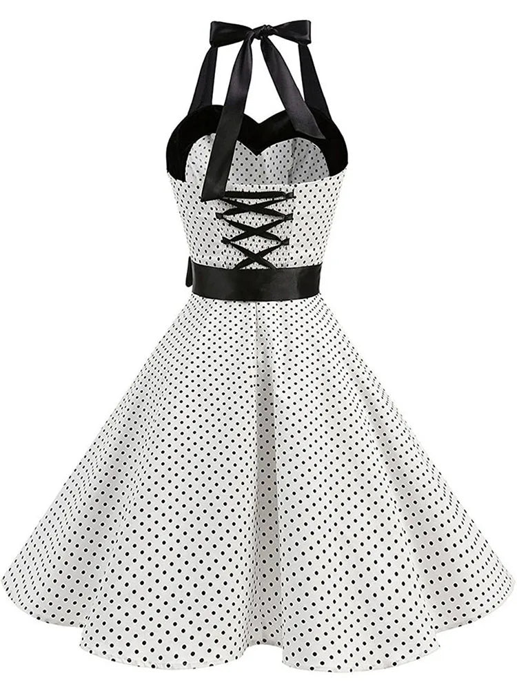 Malani | Summer Sexy Retro Halter Vintage Dress