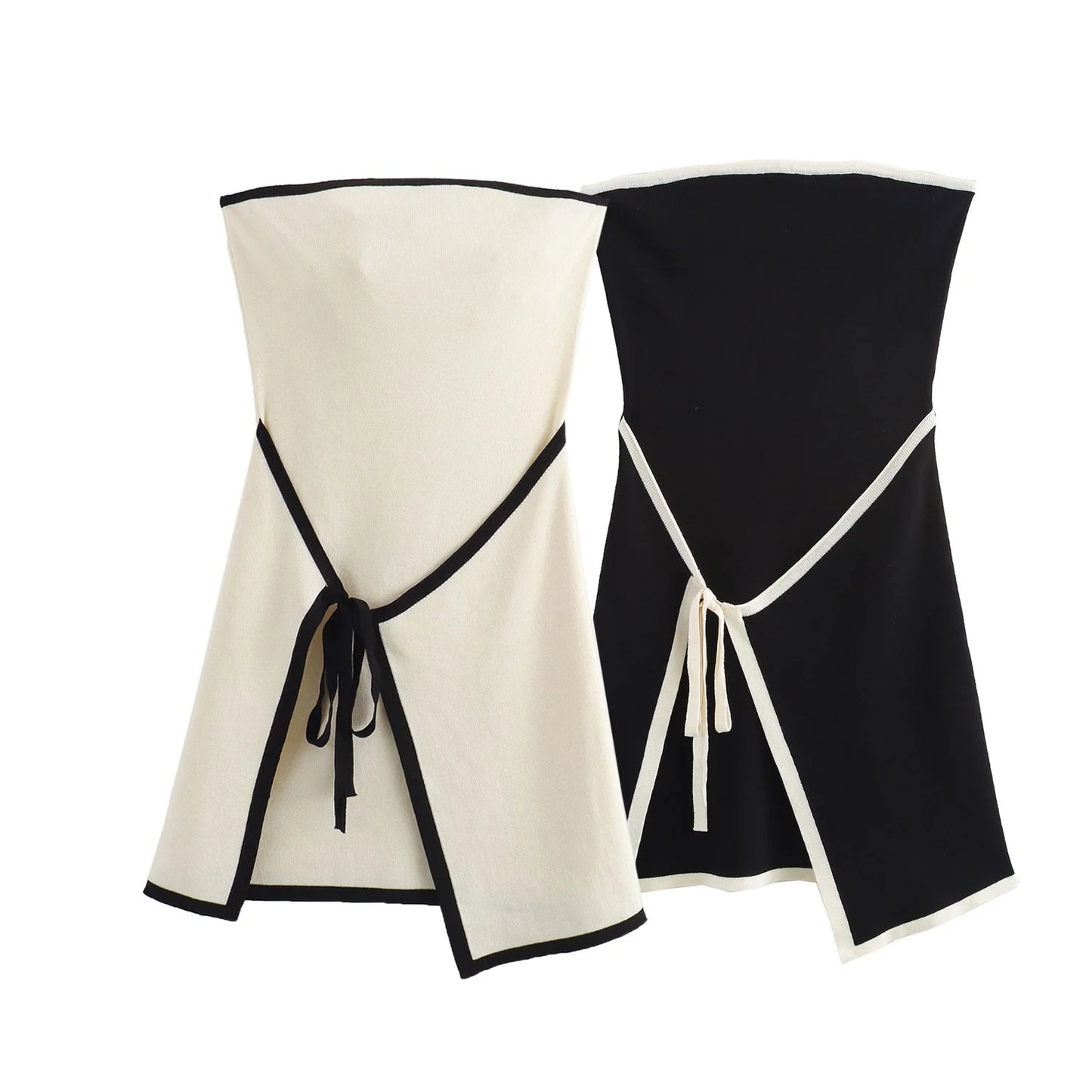 Faith | Contrasting Knitted Mini Dress
