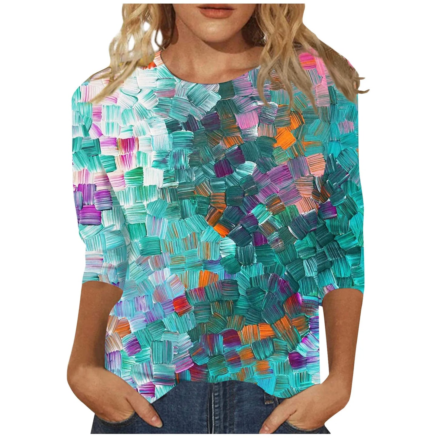 Madilyn | 3/4 Sleeve Shirts Graphic Tees