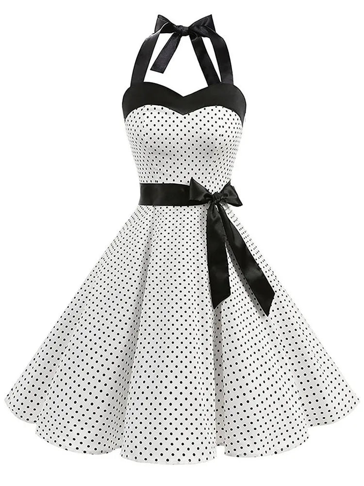 Malani | Summer Sexy Retro Halter Vintage Dress