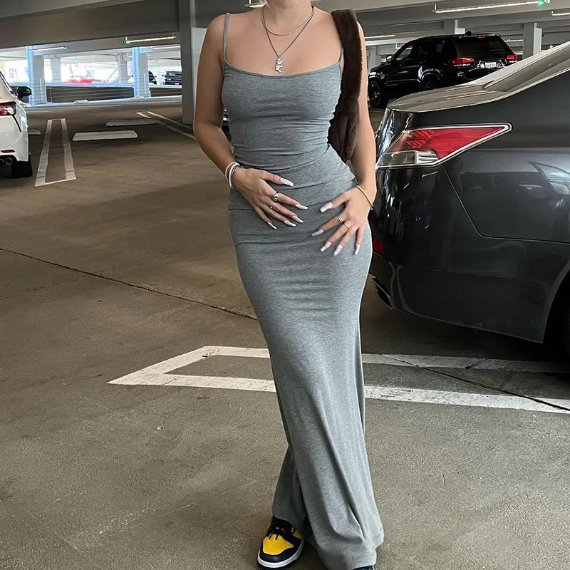 Dakota | Sexy Spaghetti Strap Long Dress