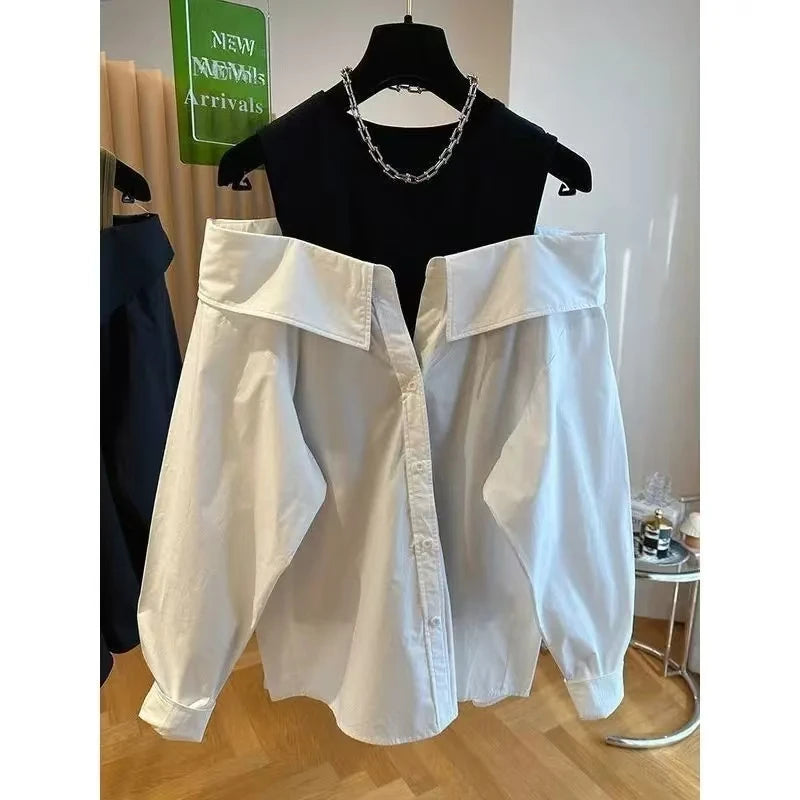 Frances | Off The Shoulder Slim and Loose Tank Top