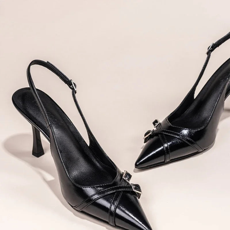 Luna | Pointed Toe High-heeled Shoes - TrendHavenCo