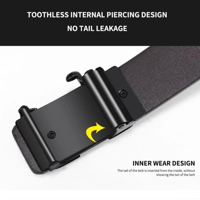 Alvin | Toothless Automatic Buckle Belt - TrendHavenCo