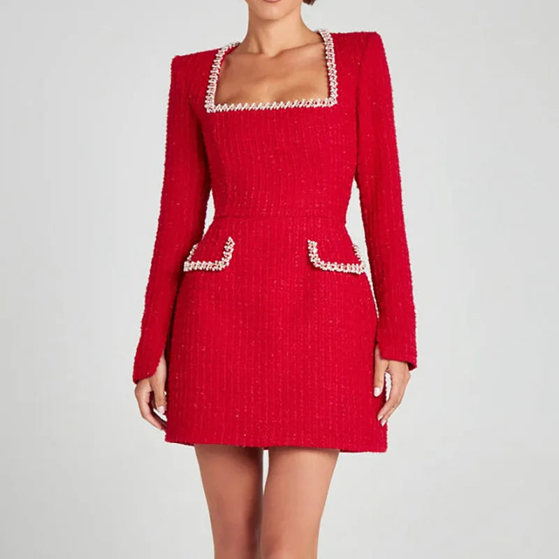 Flor | Patchwork Sexy Party Dress - TrendHavenCo