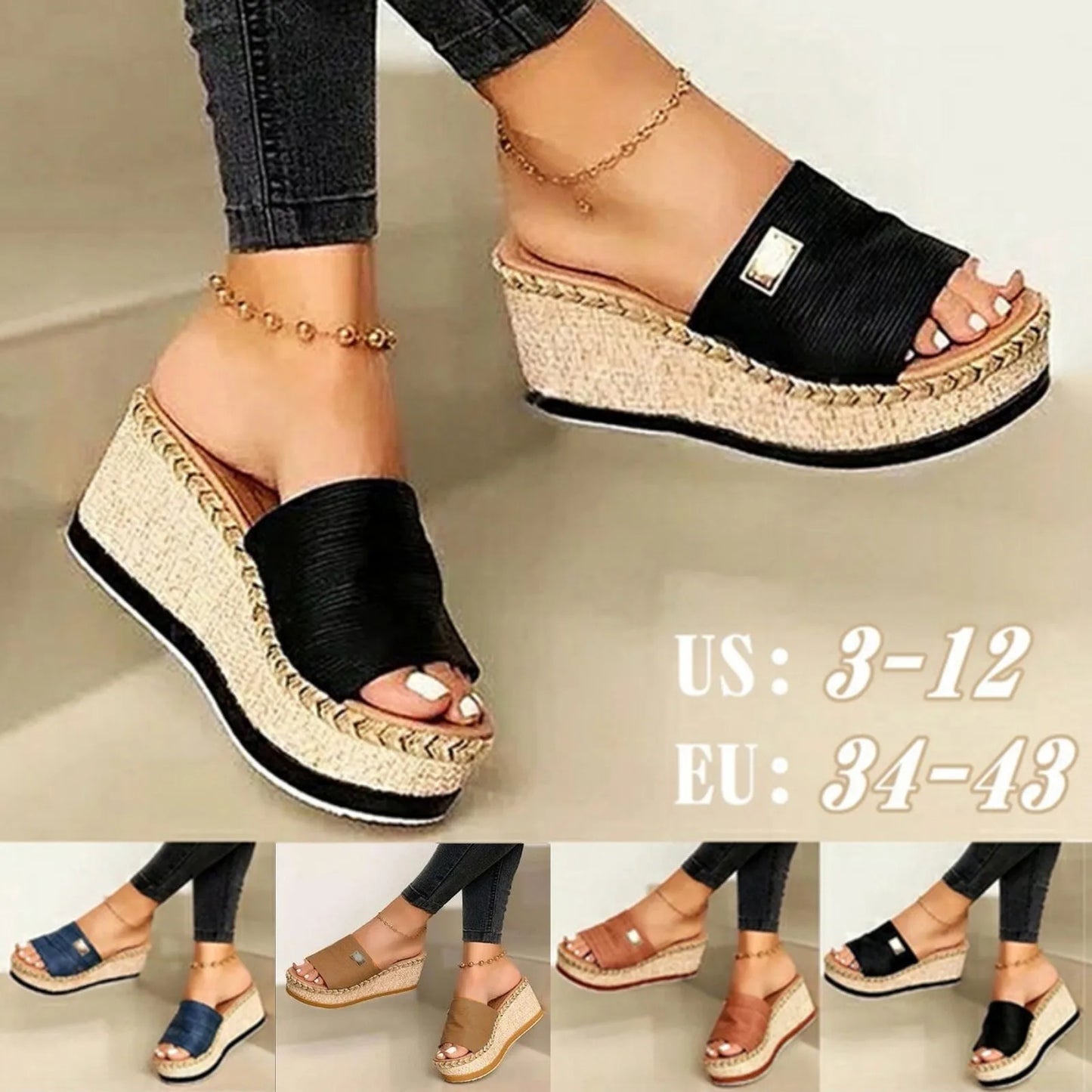 Gracelyn | Platform Sandals, Wedge Heel, Straps