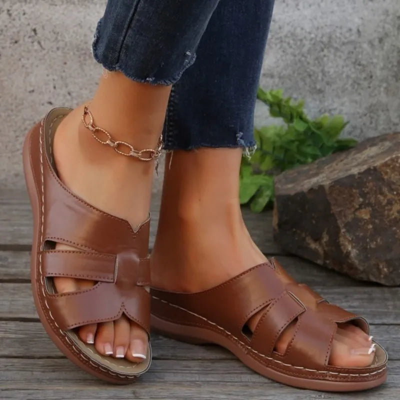 Romina | Slides Sandals Ladies Wedge