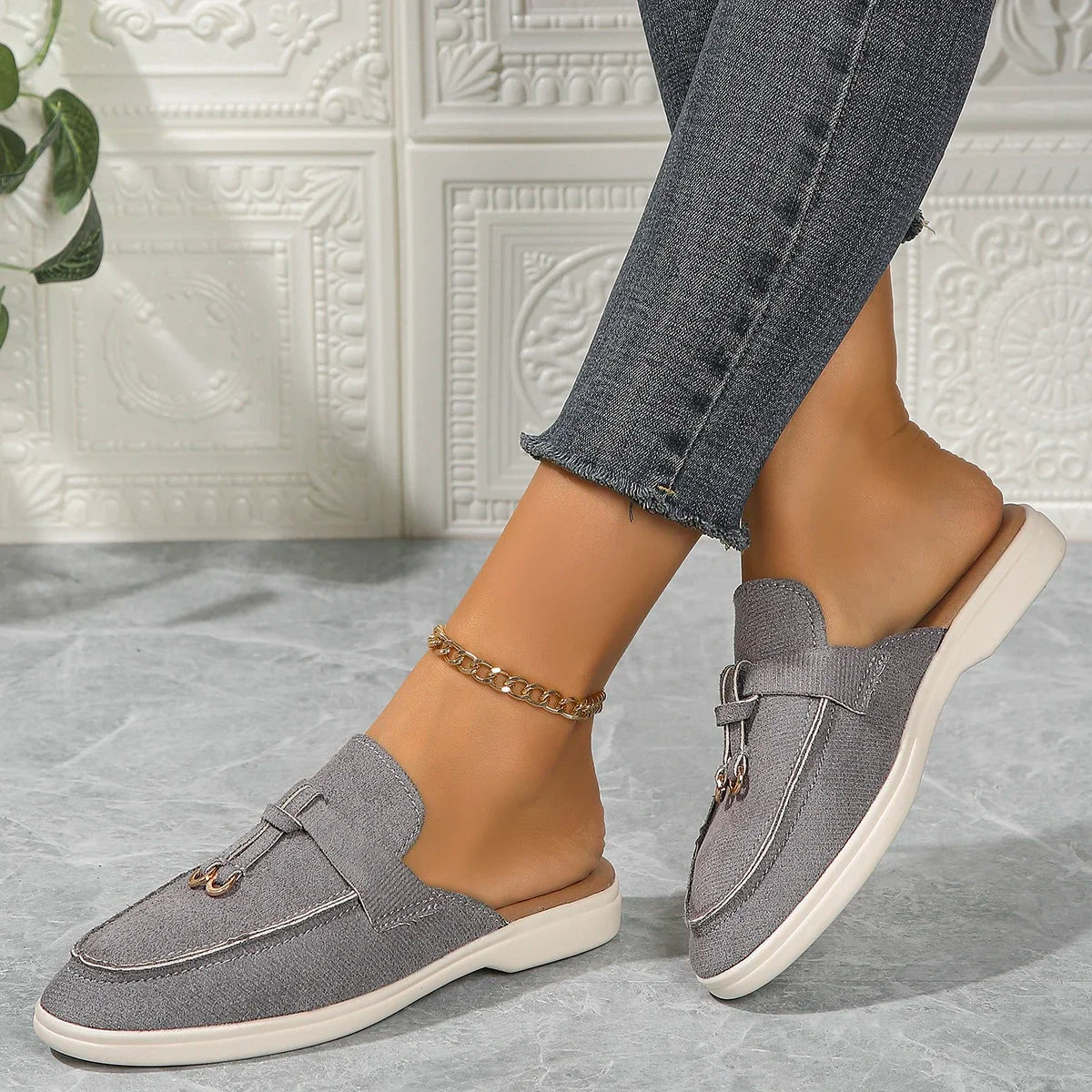 Olivia | Sneakers Flat Casual Shoes Slip on - TrendHavenCo
