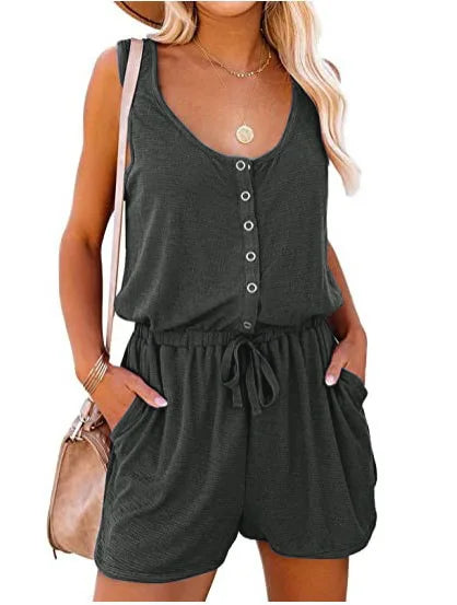 Makenna | Cross-Border Sleeveless Jumpsuit