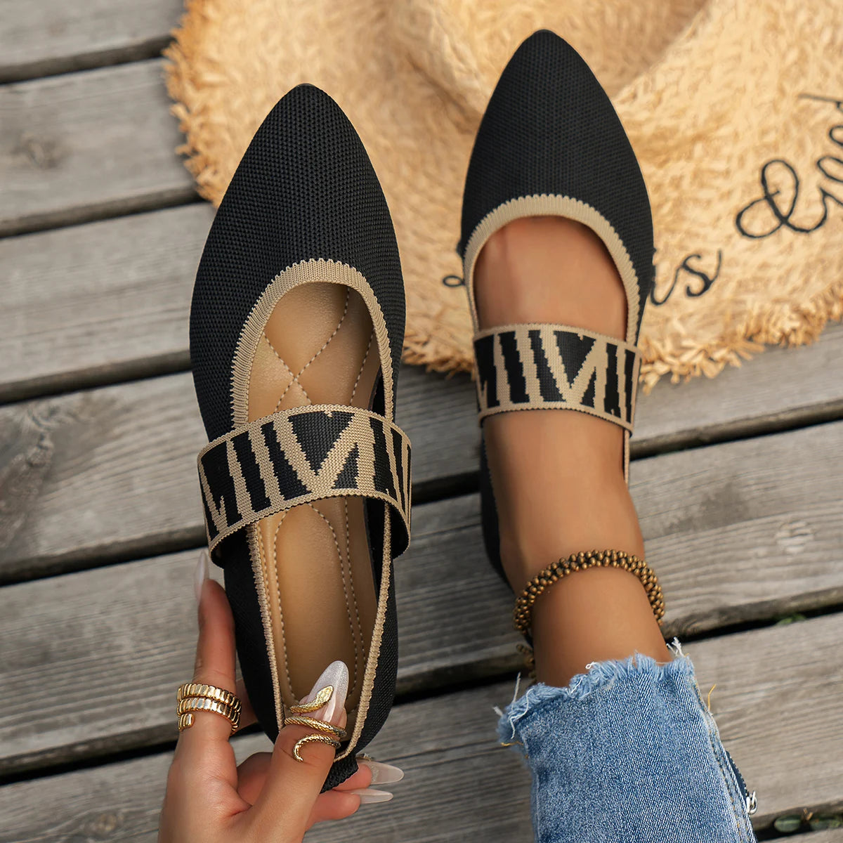 Gianna | Casual Color-block Flat Shoes - TrendHavenCo
