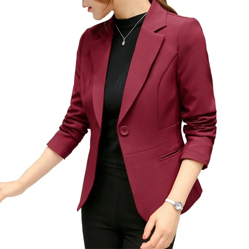 Veronica | Long Sleeve Blazers Pockets Jackets Coat