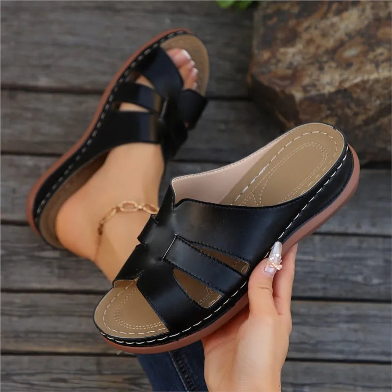Romina | Slides Sandals Ladies Wedge