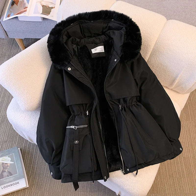 Piper | Fleece Lined Hood Down Jacket Coat