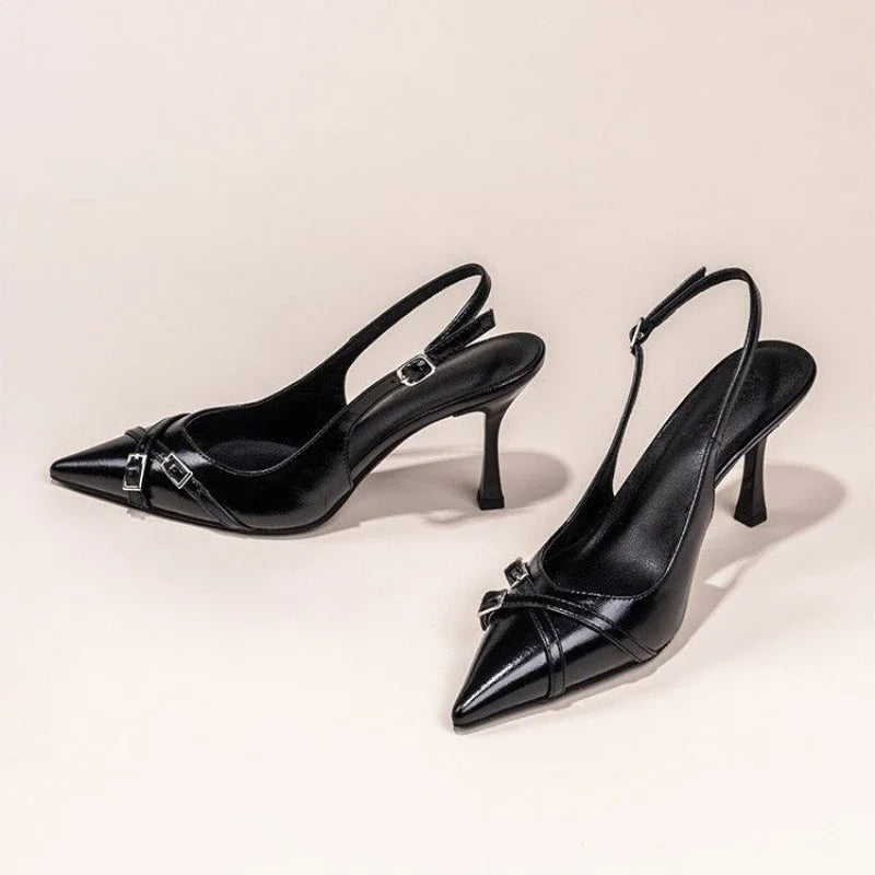 Luna | Pointed Toe High-heeled Shoes - TrendHavenCo