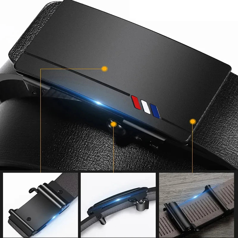 Alvin | Toothless Automatic Buckle Belt - TrendHavenCo