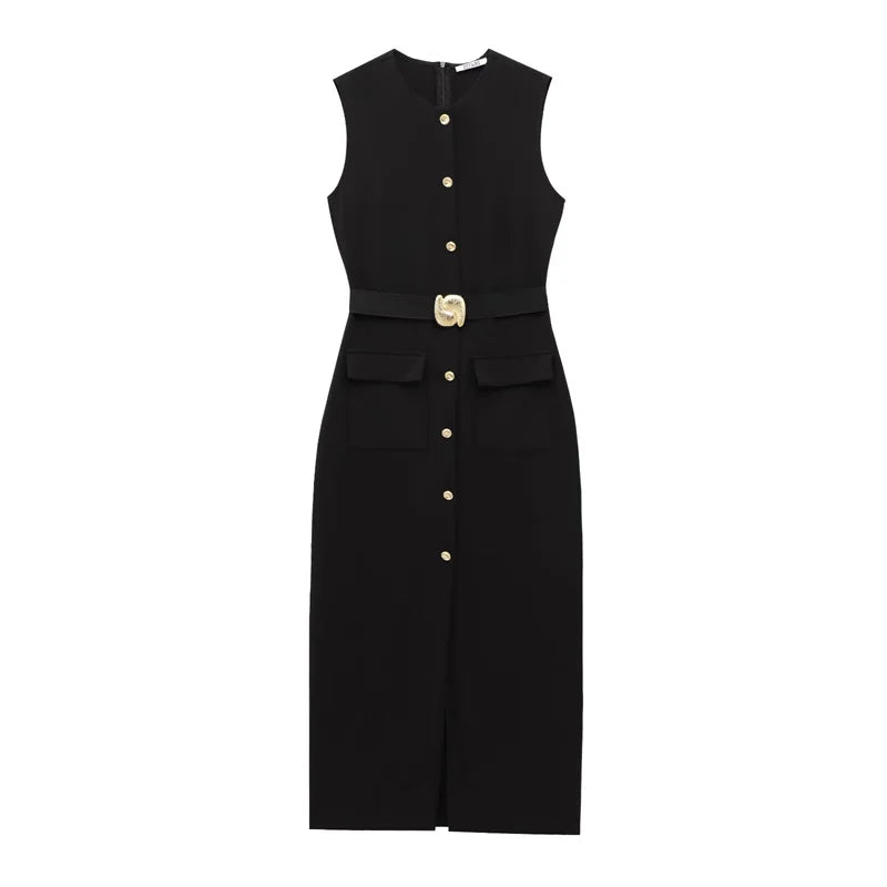 Daniela | Button Up Sleeveless Sundress