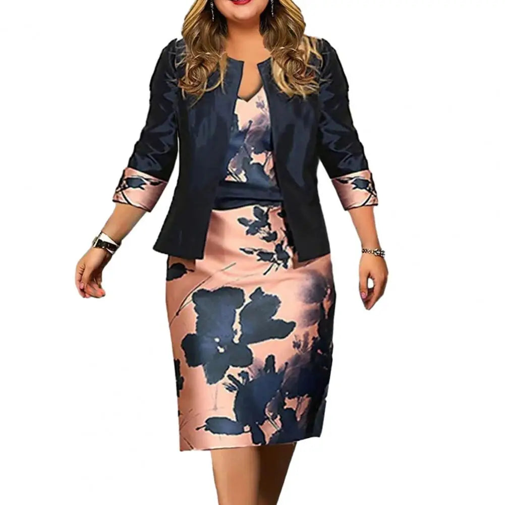 Evie | 2 Pcs/Set Women Coat Dress Suits