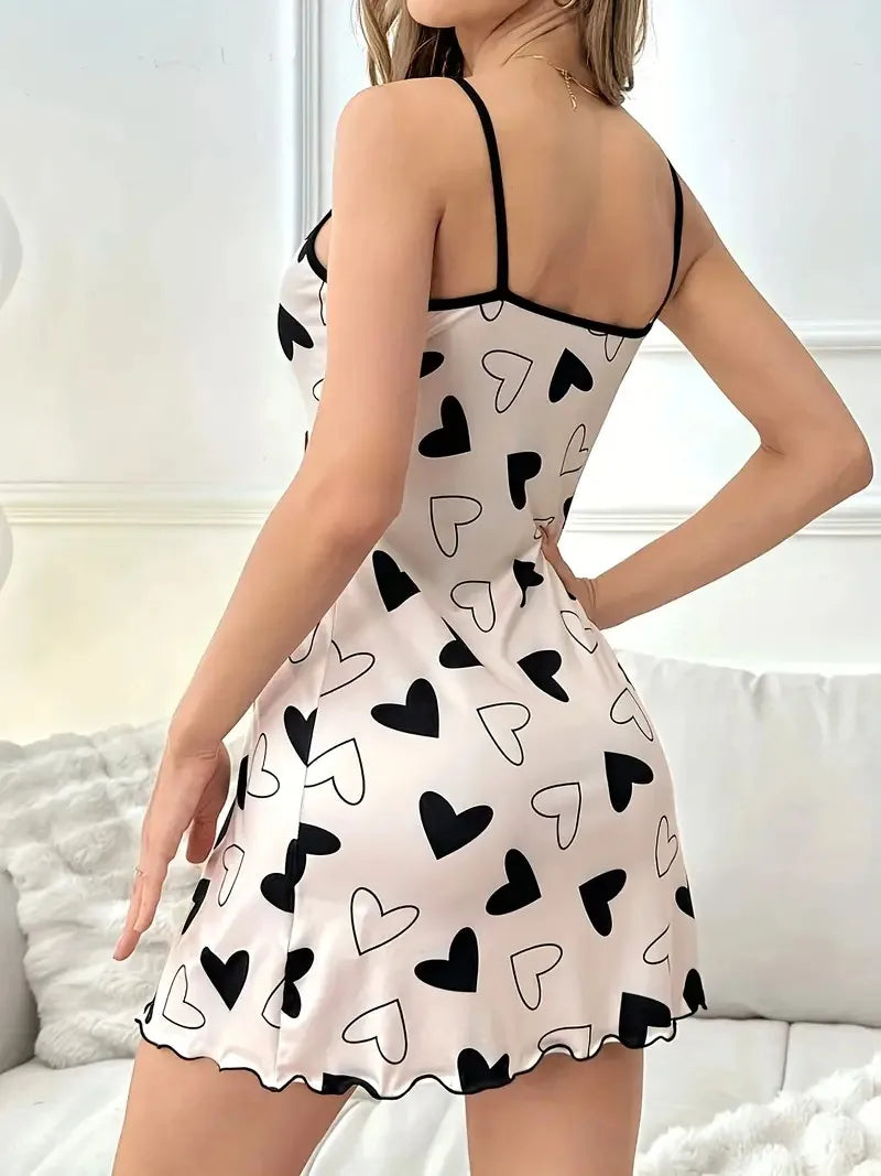 Tessa | Casual Frill Trim Nightdress Sleepwear