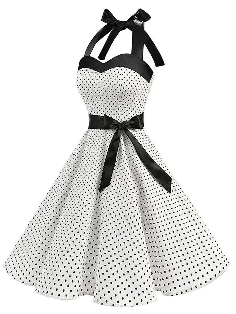 Malani | Summer Sexy Retro Halter Vintage Dress