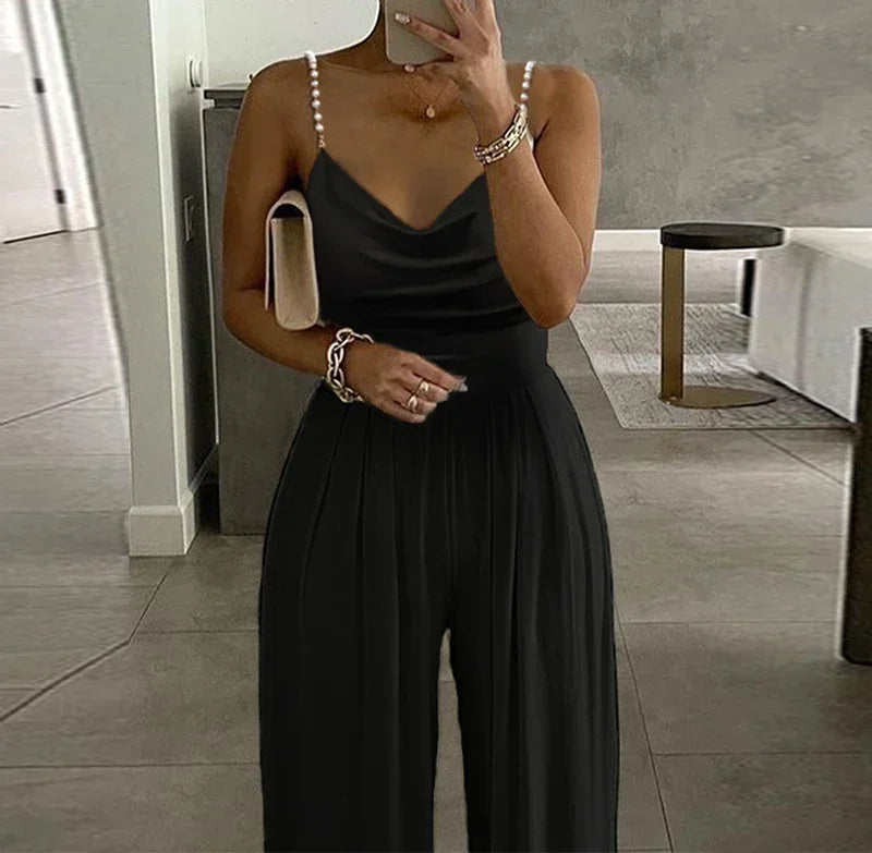 Della | Sleeveless Jump Suits Long Pants