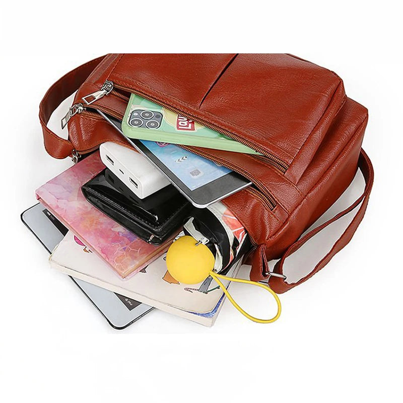 Shein | Ladies Shoulder Bags Soft Leather - TrendHavenCo