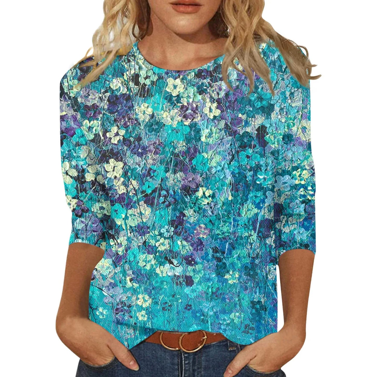 Madilyn | 3/4 Sleeve Shirts Graphic Tees