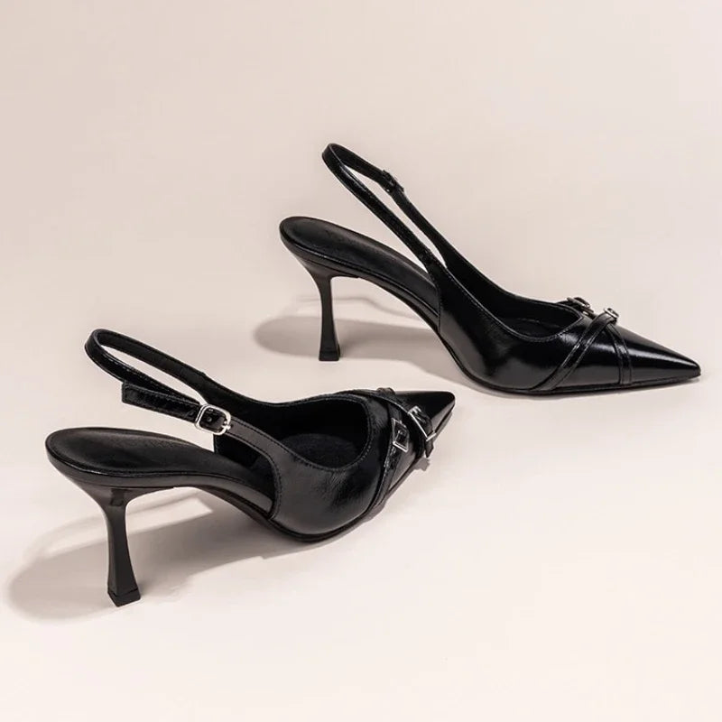 Luna | Pointed Toe High-heeled Shoes - TrendHavenCo