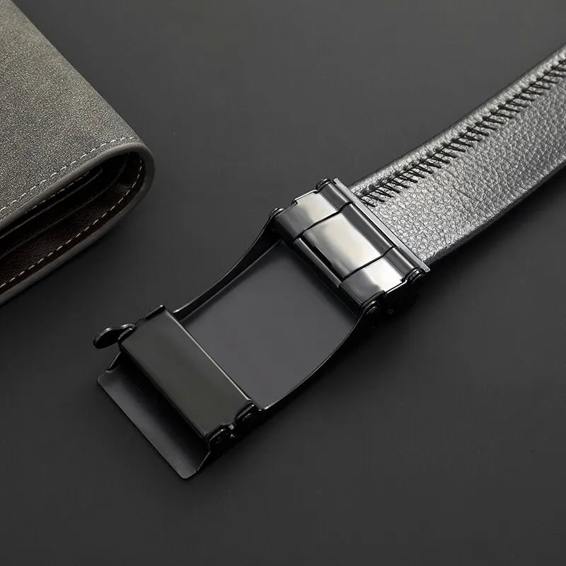 Jason | Faux Leather Trouser Belt - TrendHavenCo