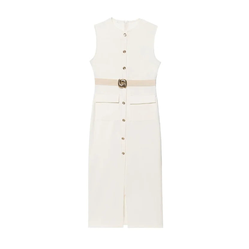 Daniela | Button Up Sleeveless Sundress