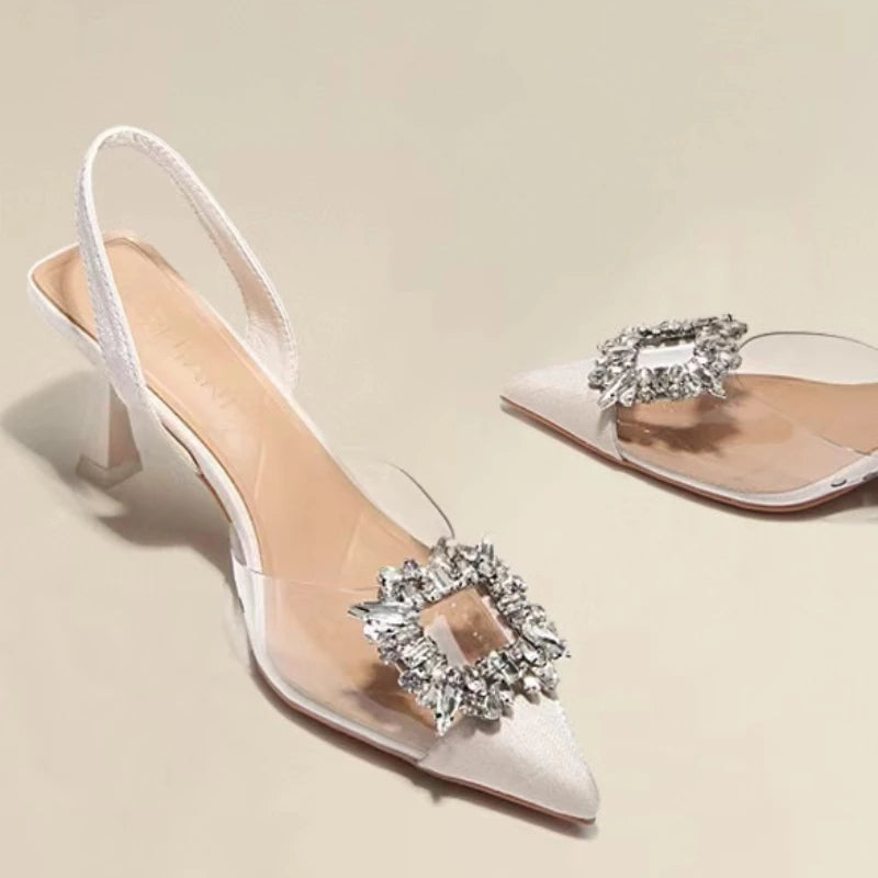 Ava | Transparent Pointed Toe High Heels - TrendHavenCo