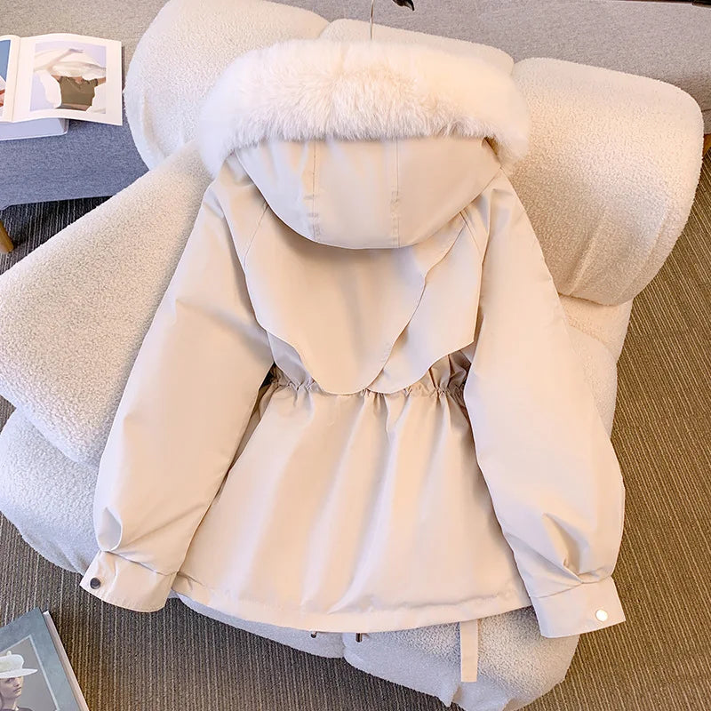 Piper | Fleece Lined Hood Down Jacket Coat