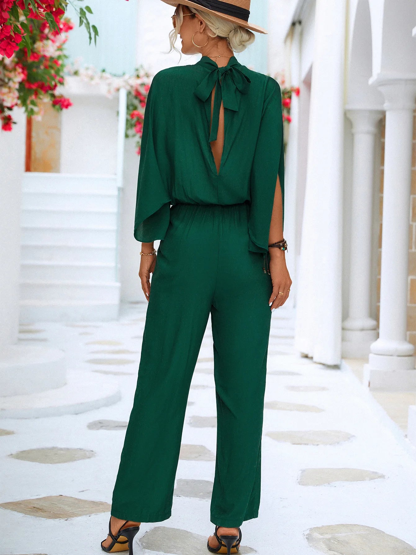 Makayla | Casual Long Sleeve Wide Legs Jumpsuit