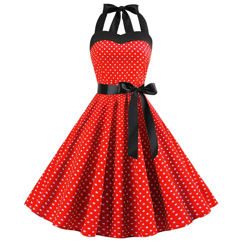 Malani | Summer Sexy Retro Halter Vintage Dress