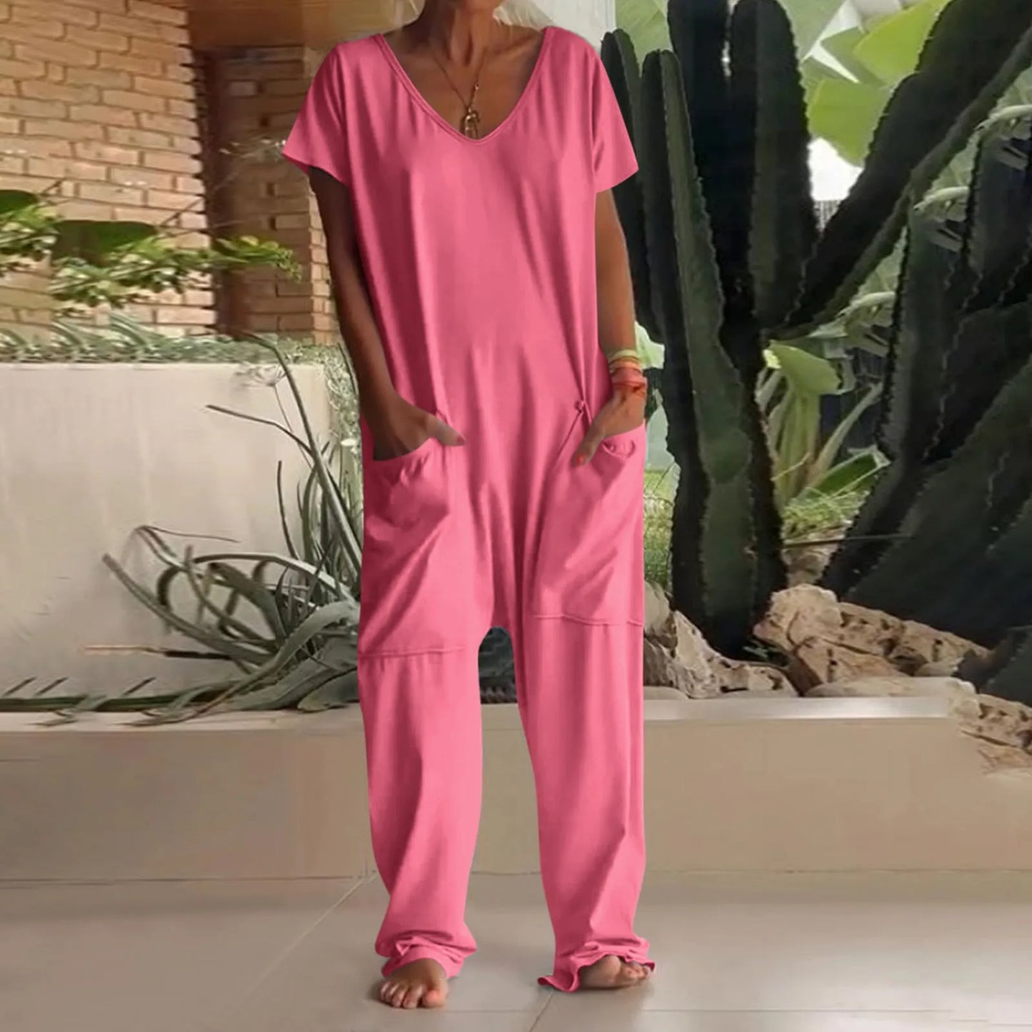 Stephanie | Short Sleeve Jumpsuits