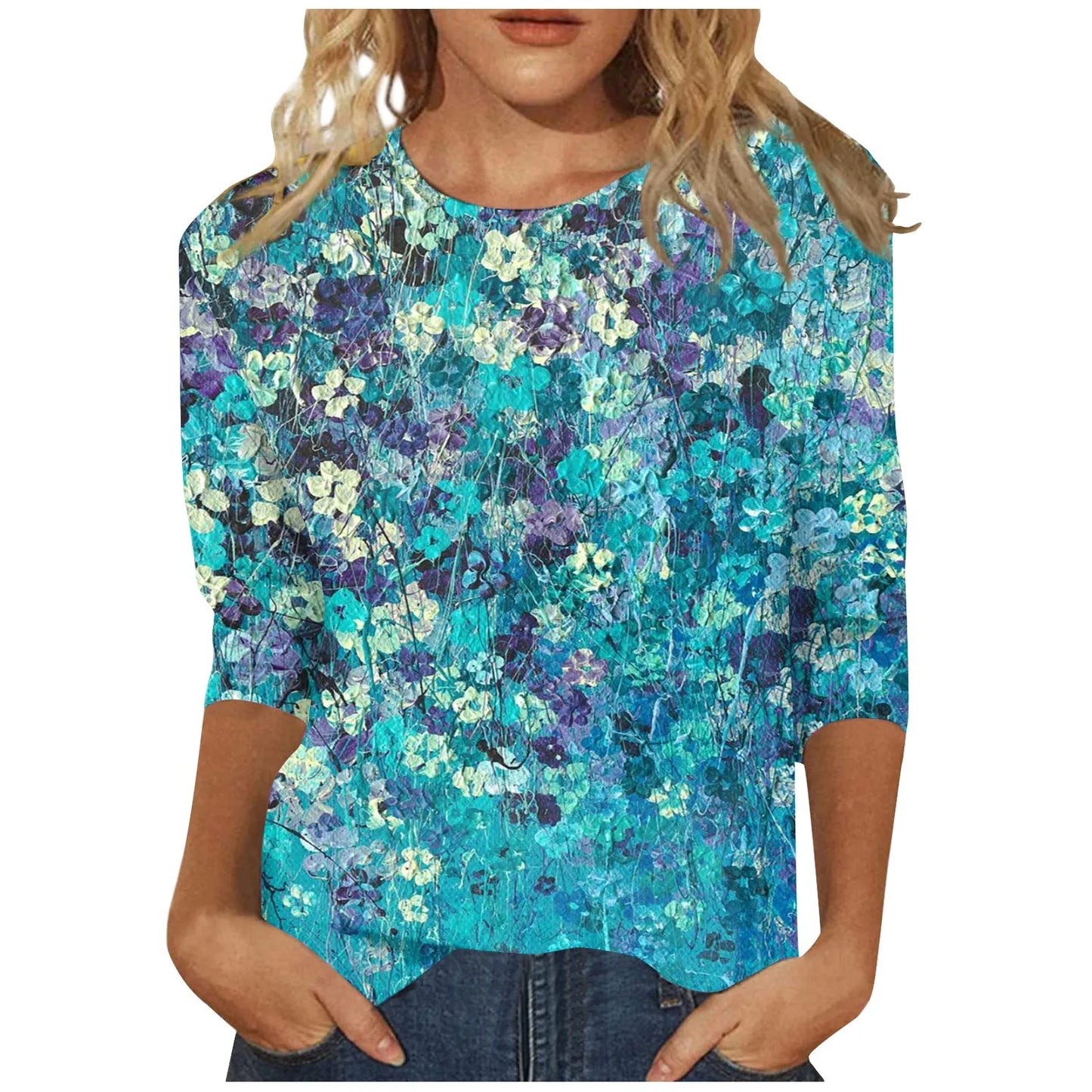 Madilyn | 3/4 Sleeve Shirts Graphic Tees