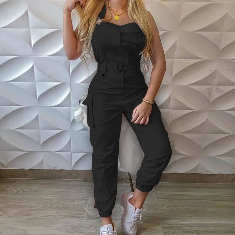 Katie | Loose Dungarees Long Rompers