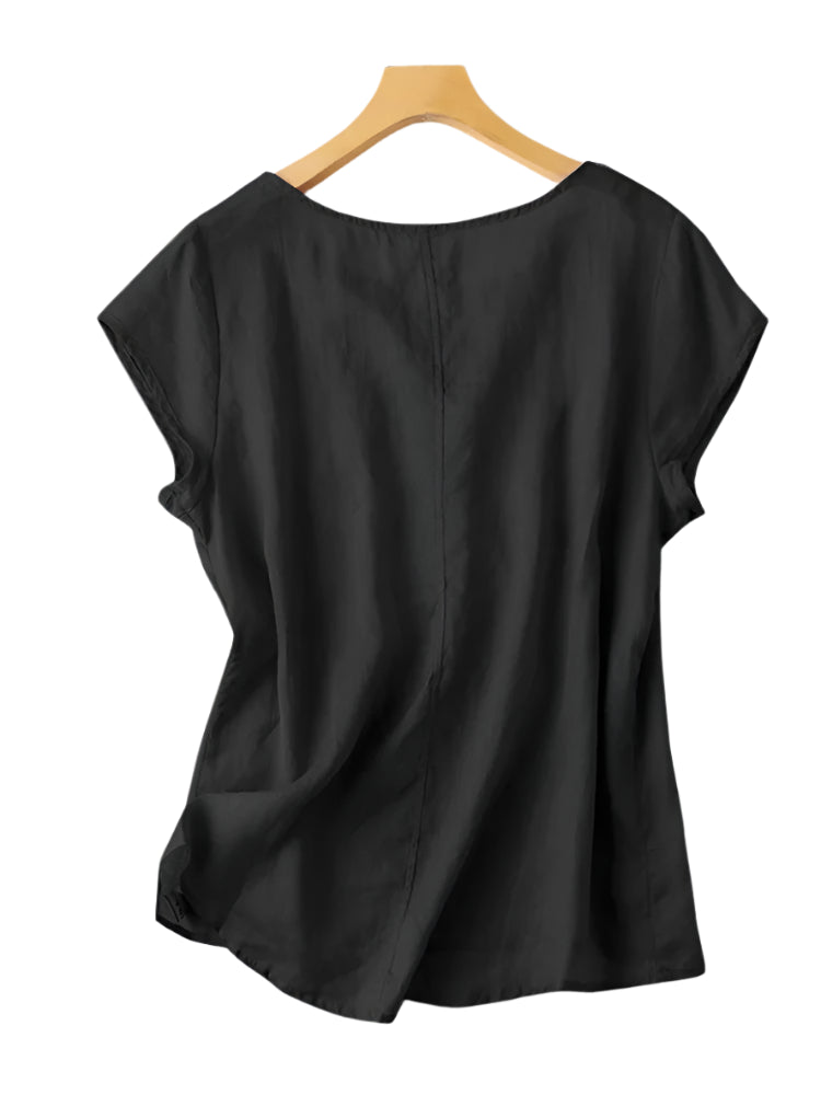 Venus | Casual Lace Stitching Tops Blouse - TrendHavenCo