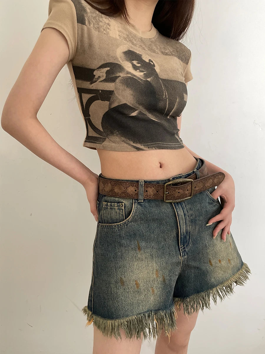 Grace | Retro Y2K PU Leather Belt - TrendHavenCo