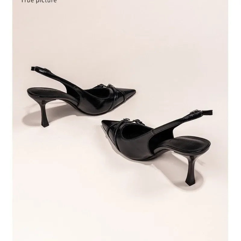 Luna | Pointed Toe High-heeled Shoes - TrendHavenCo