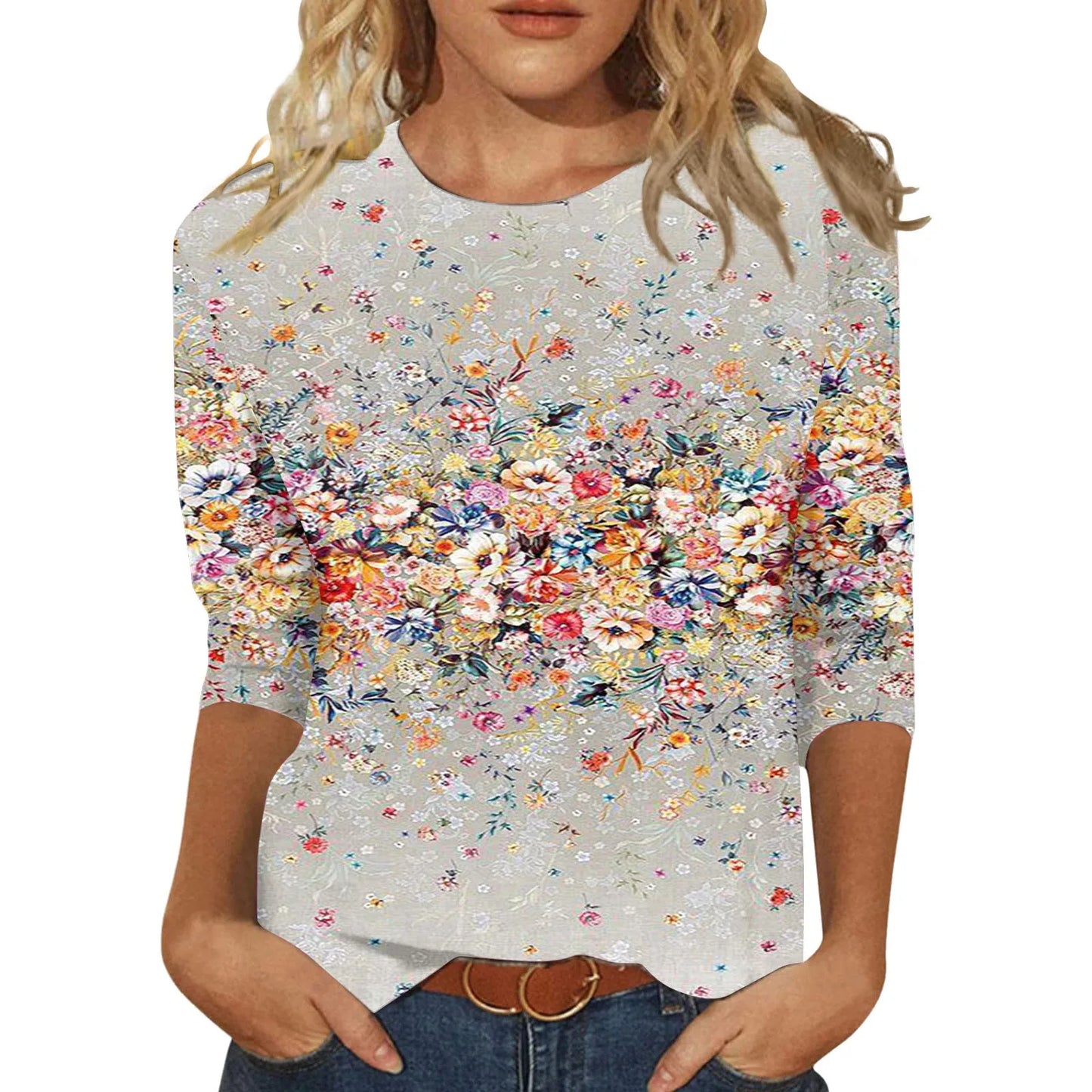 Madilyn | 3/4 Sleeve Shirts Graphic Tees